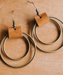 Boho Hoops- Brown
