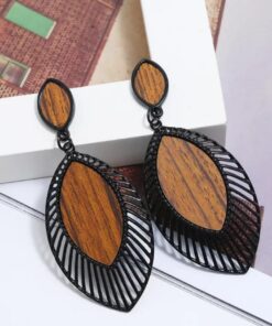Vintage Wood Earrings