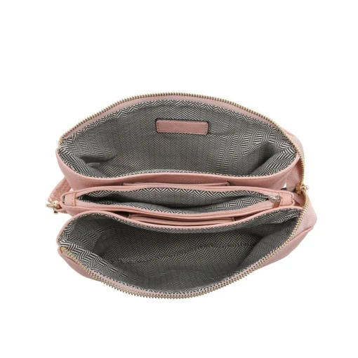 Izzy Quilted Crossbody- Mauve - Image 3