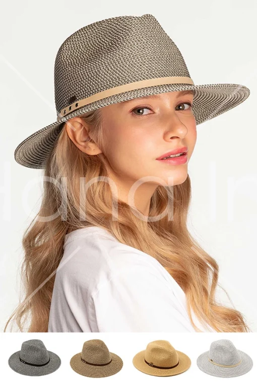 Panama Hat- Grey Heather - Image 5